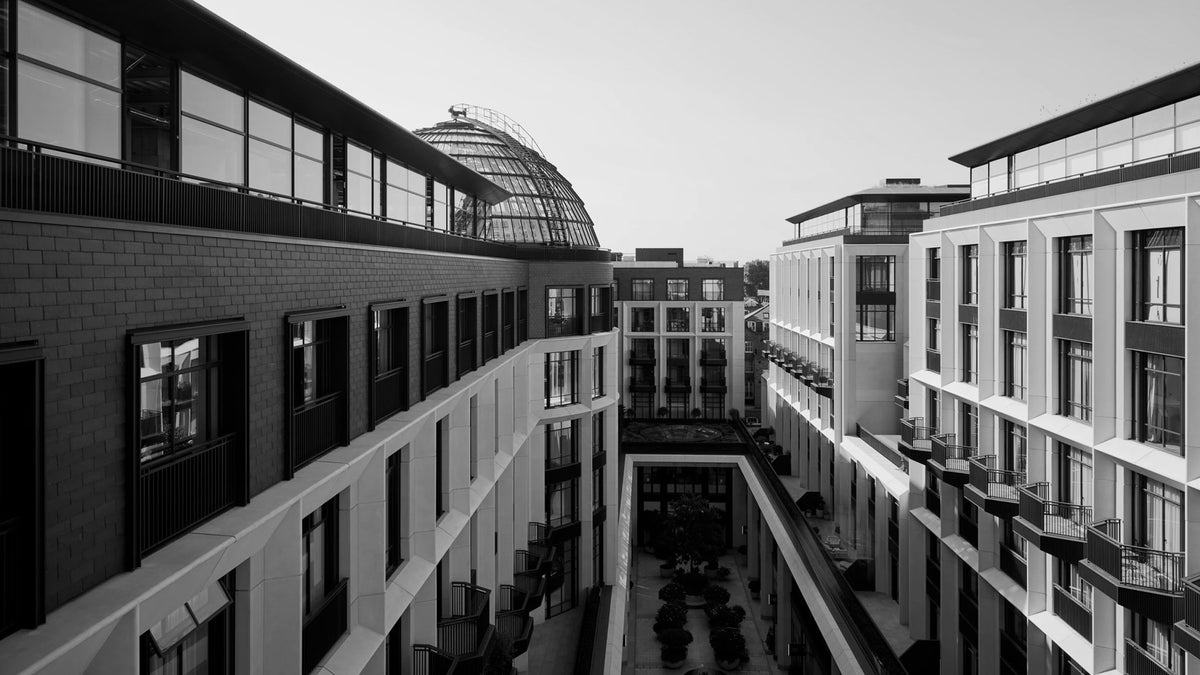The Whiteley courtyard and glass dome at Six Senses London
